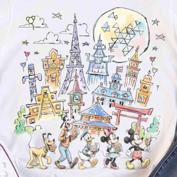 Mickey & Friends Disney Epcot Shirt, Epcot World Tour 2026 T Shirt 170 - Picture 2 of 5